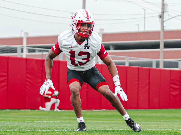 Malcolm Hartzog 2023-07-31 first practice fall camp Nebraska football